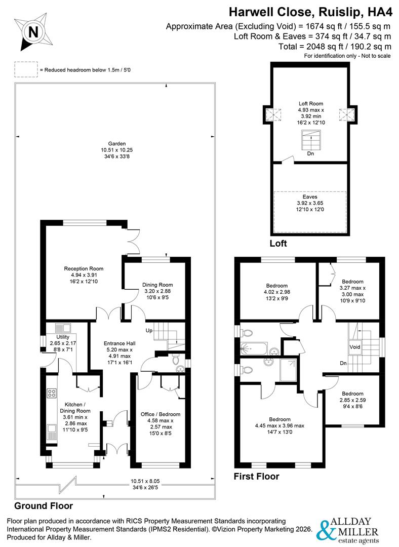 13, Harwell Close, Ruislip floorplan