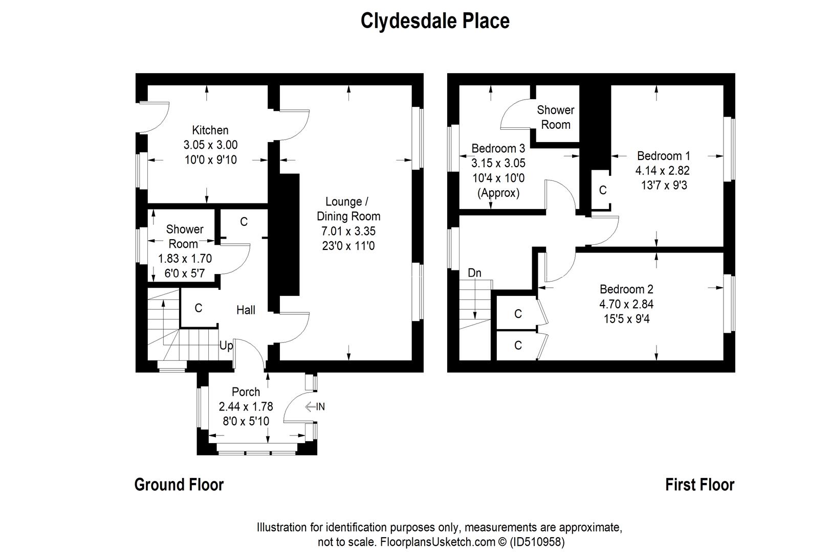 3 Bedrooms  for sale in Clydesdale Place, Hamilton ML3