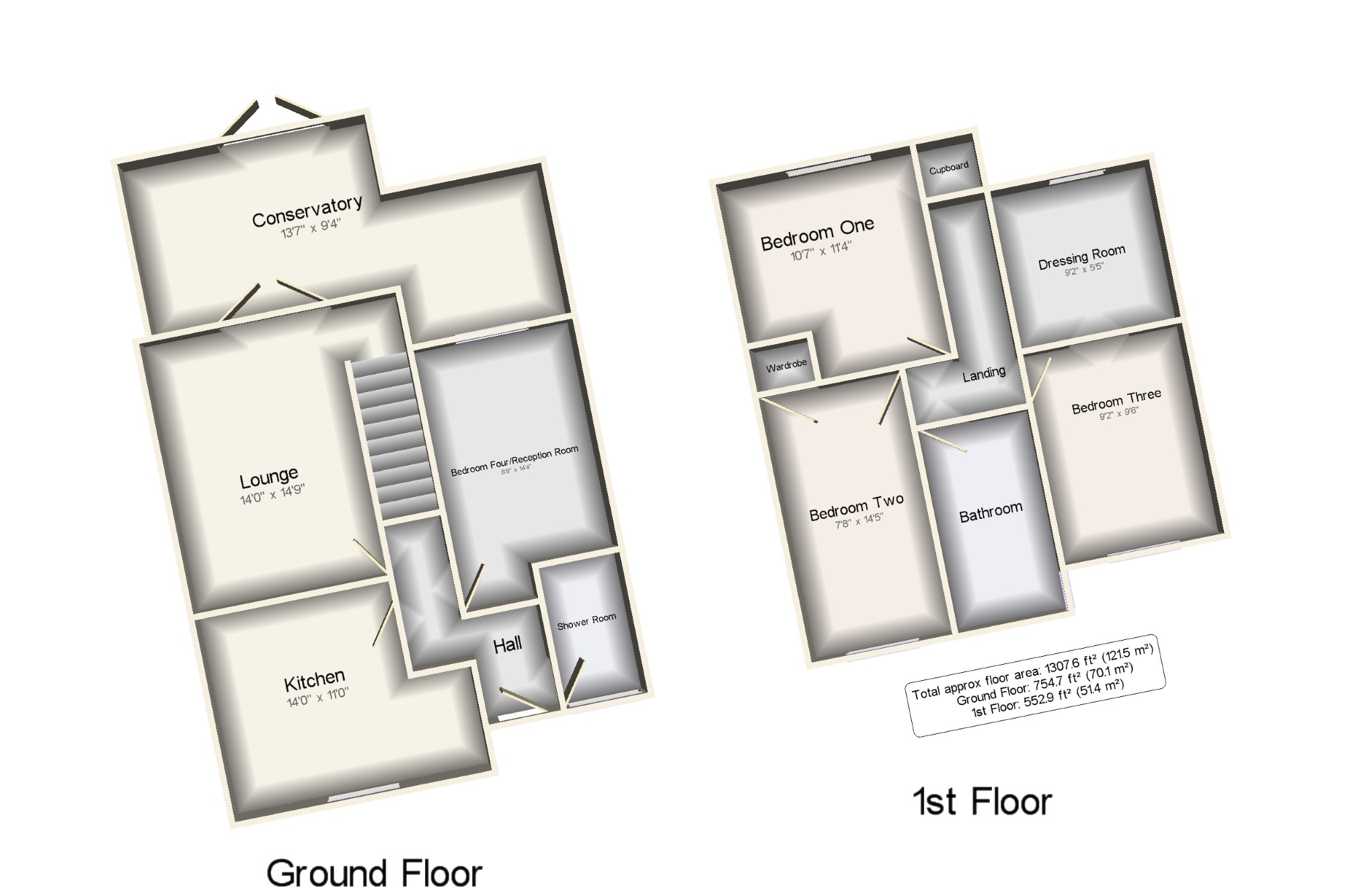 4 Bedrooms Terraced house for sale in Cherry Tree Rise, Witham CM8