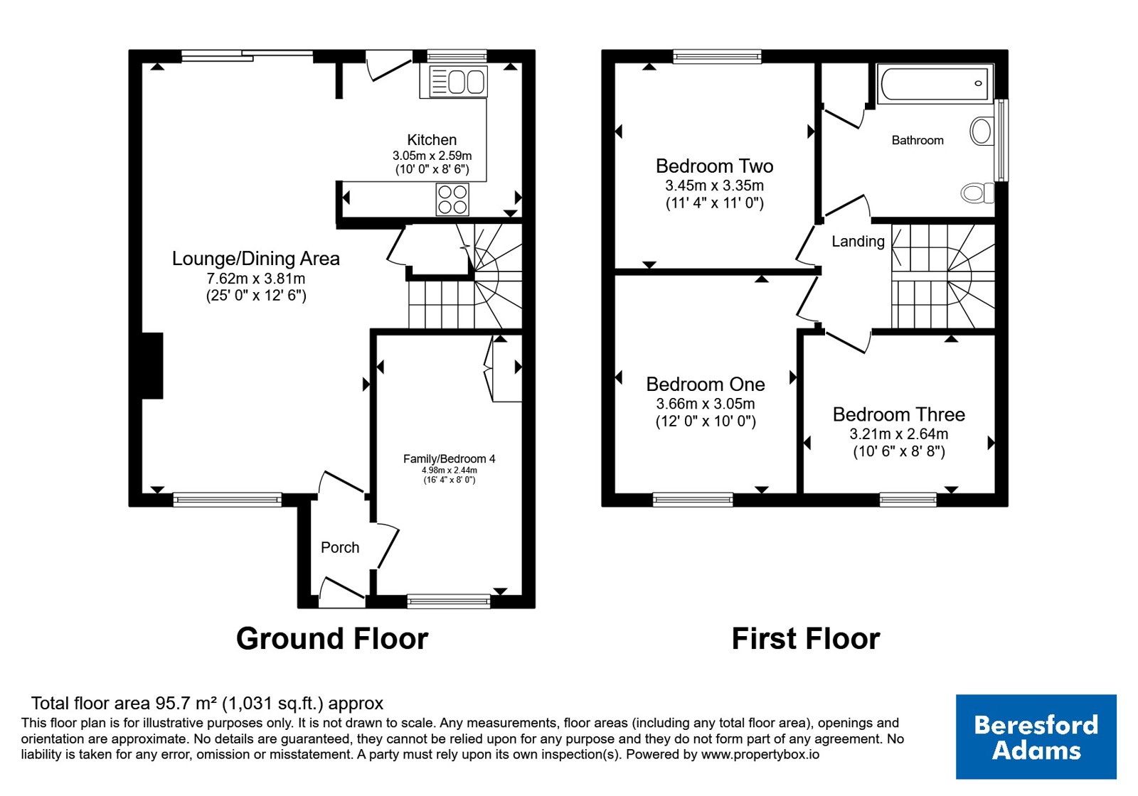 4, Llwyn Derw, Mold floorplan