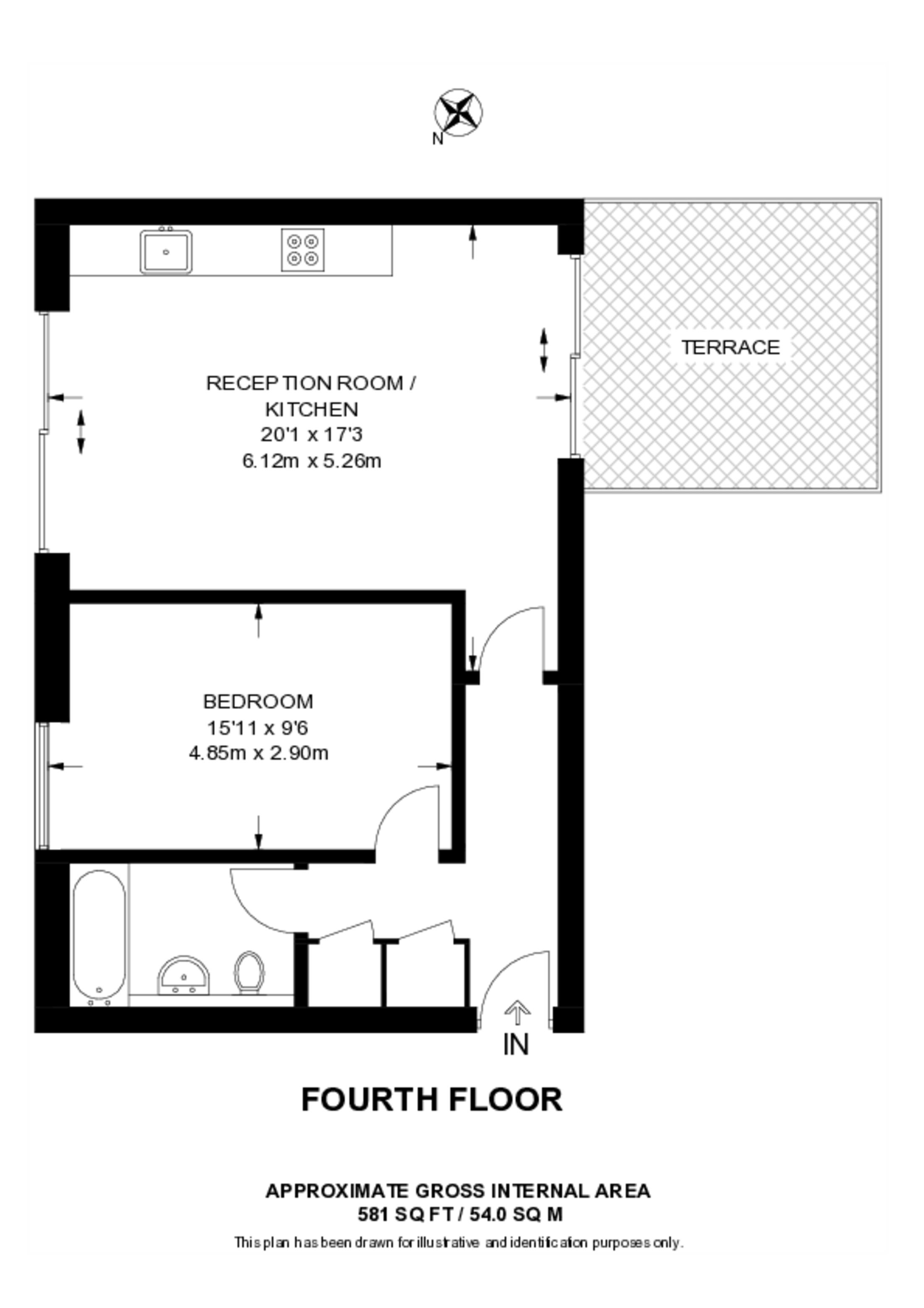 Hackney Road, Columbia Road floorplan