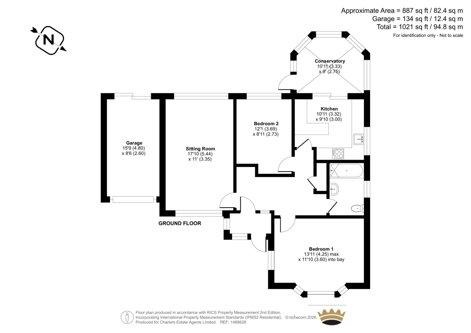 55, Sullington Gardens, Worthing floorplan
