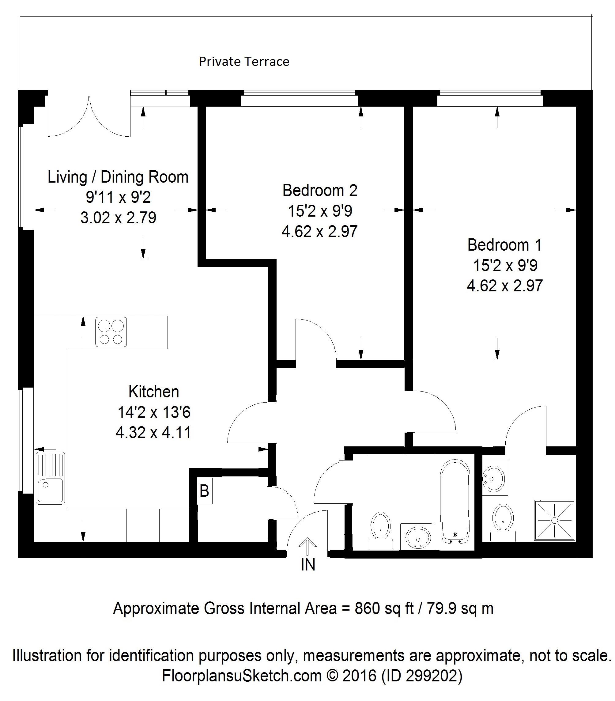 5 Wallis Court,, Wispers Lane, Surrey floorplan