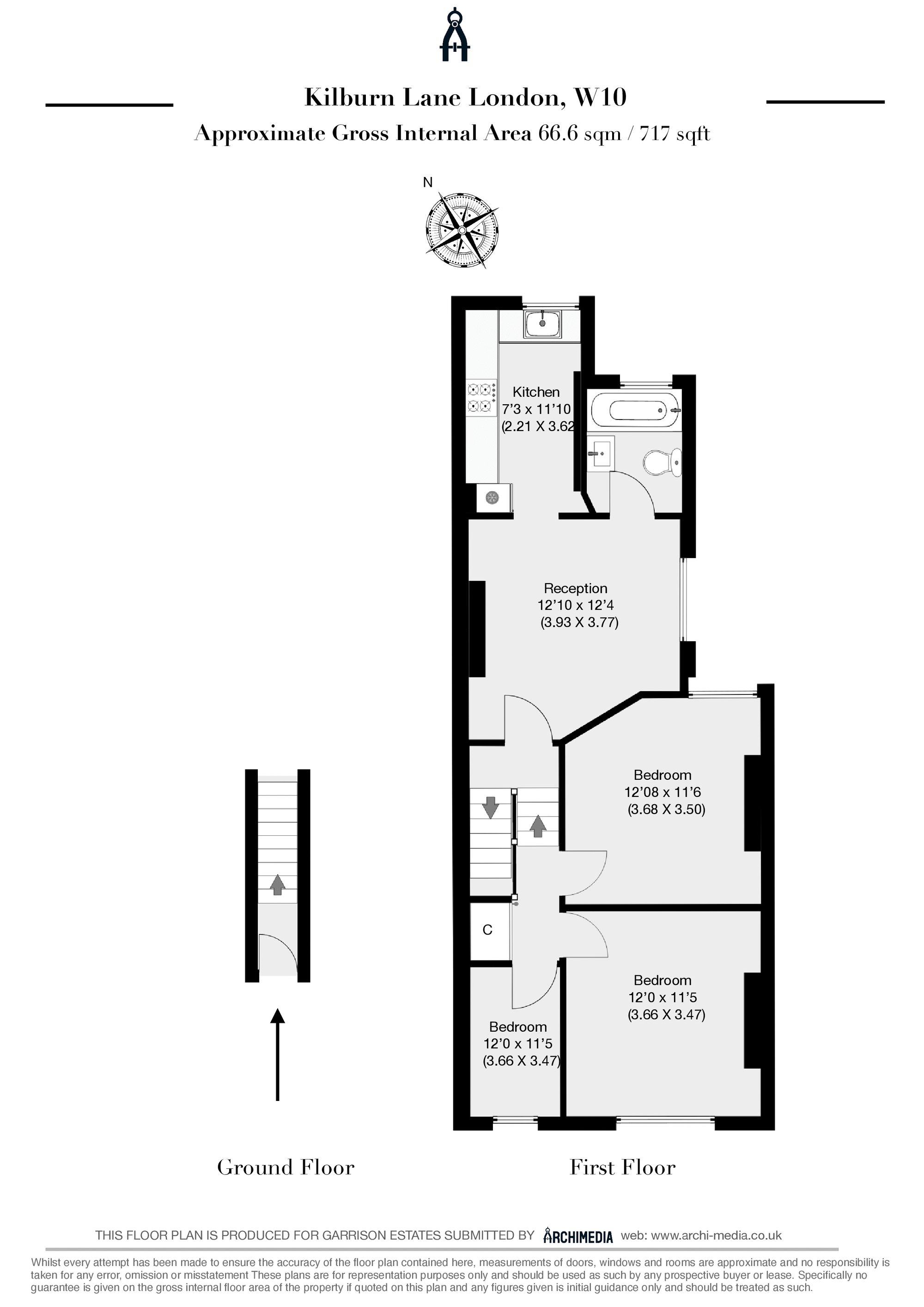 233a, Kilburn Lane, London floorplan