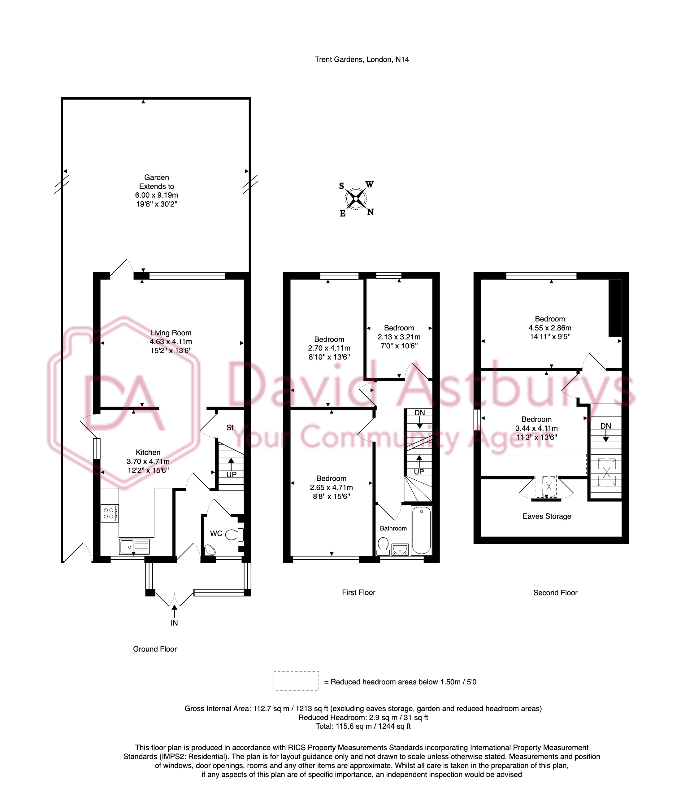 49b, Trent Gardens, London floorplan