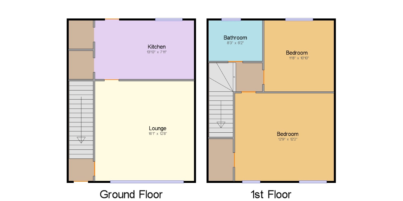 2 Bedrooms Terraced house for sale in Park Avenue, Elderslie, Renfrewshire, . PA5