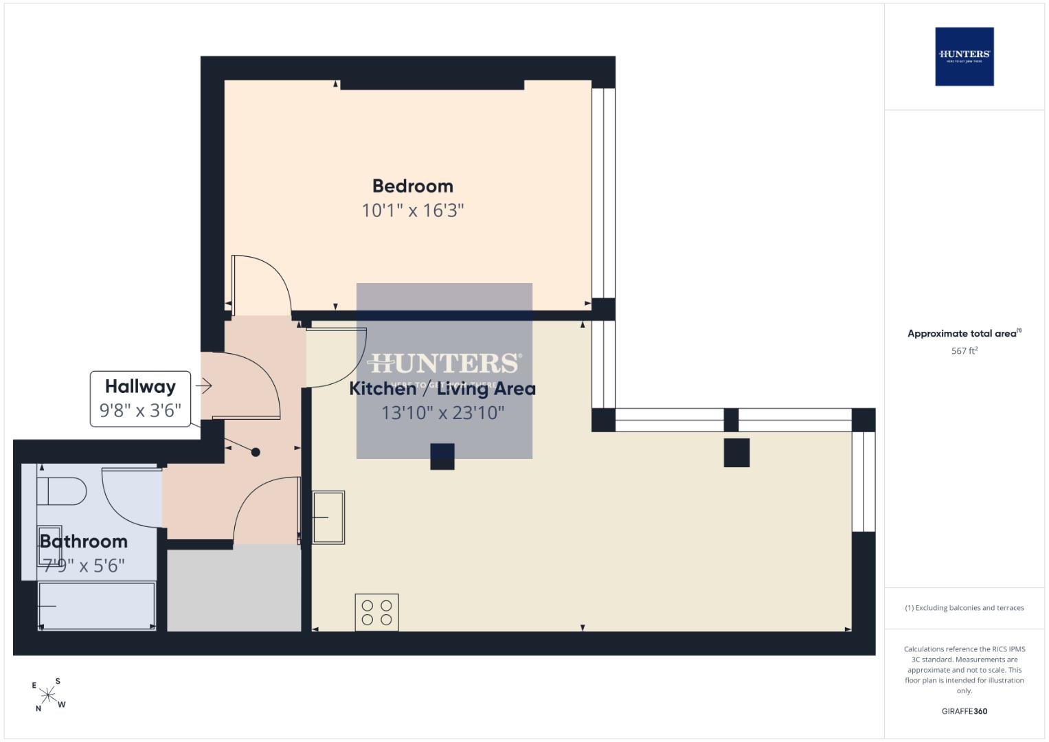 Flat, 6, Peach Street, Wokingham floorplan