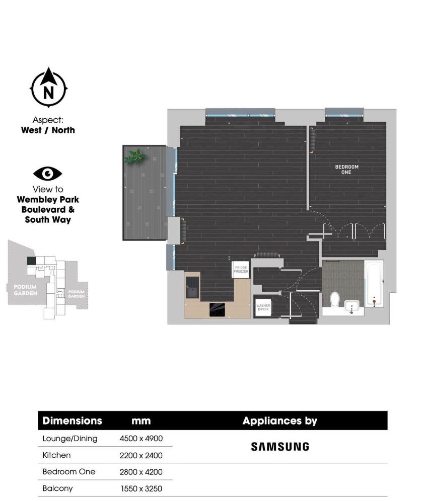 Ferrum, 40 South Way, Wembley floorplan