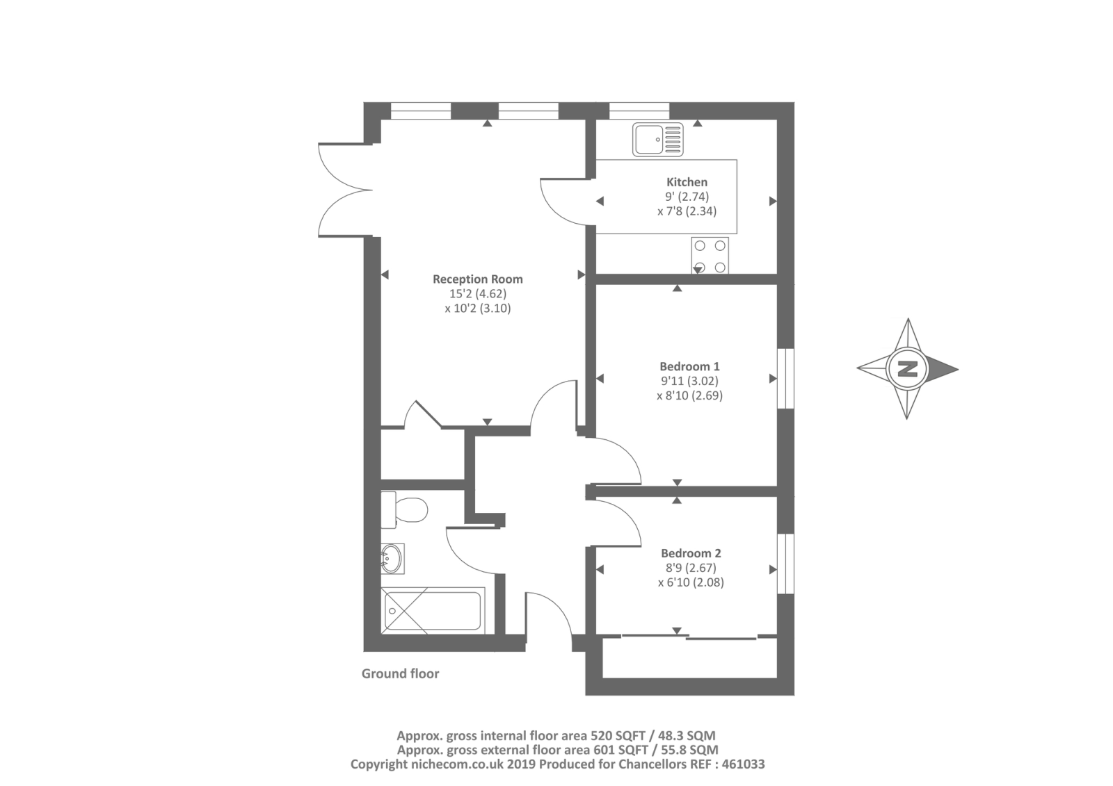 2 Bedrooms Flat to rent in Artillery Mews, Reading RG30