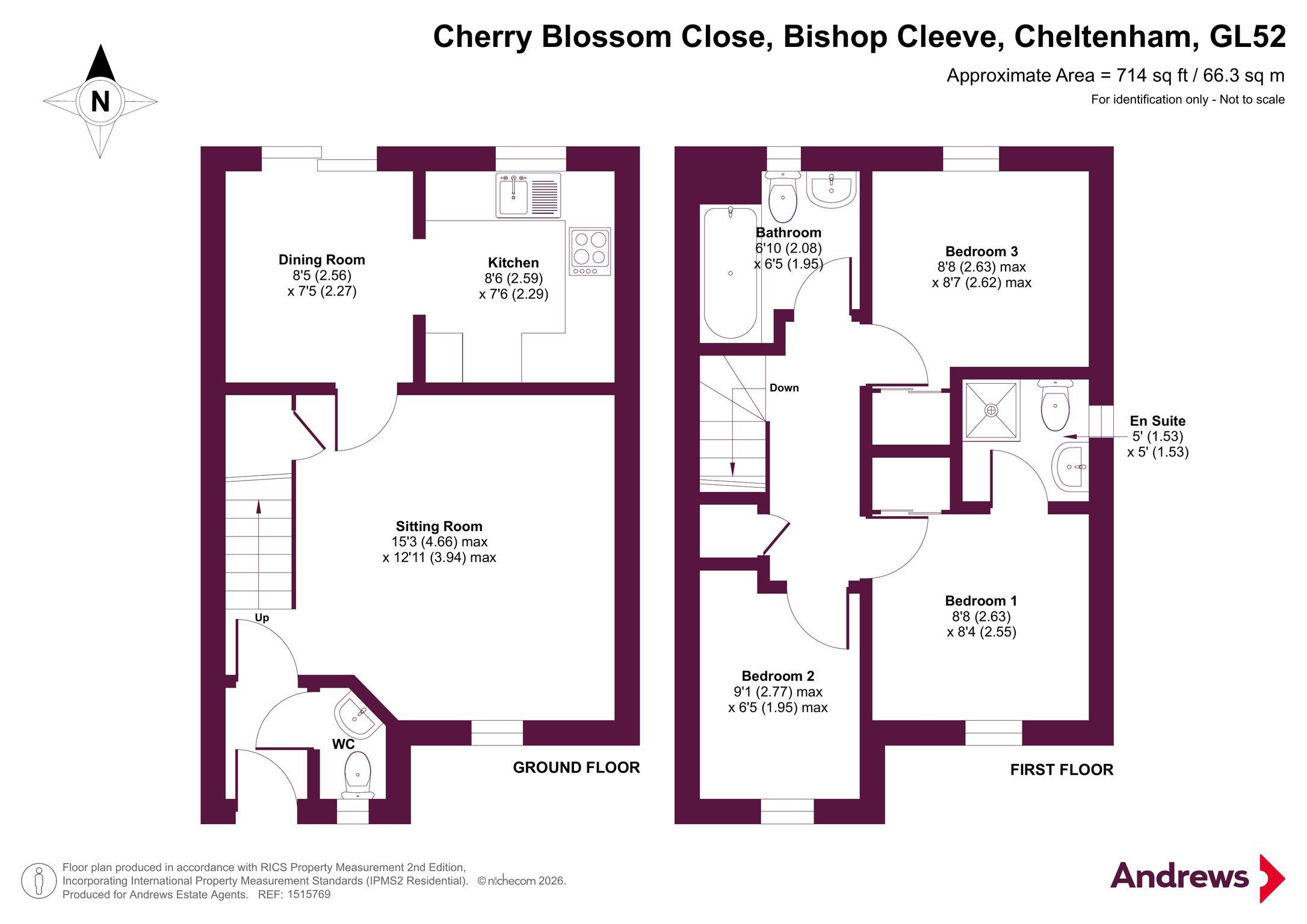16, Cherry Blossom Close, Cheltenham floorplan