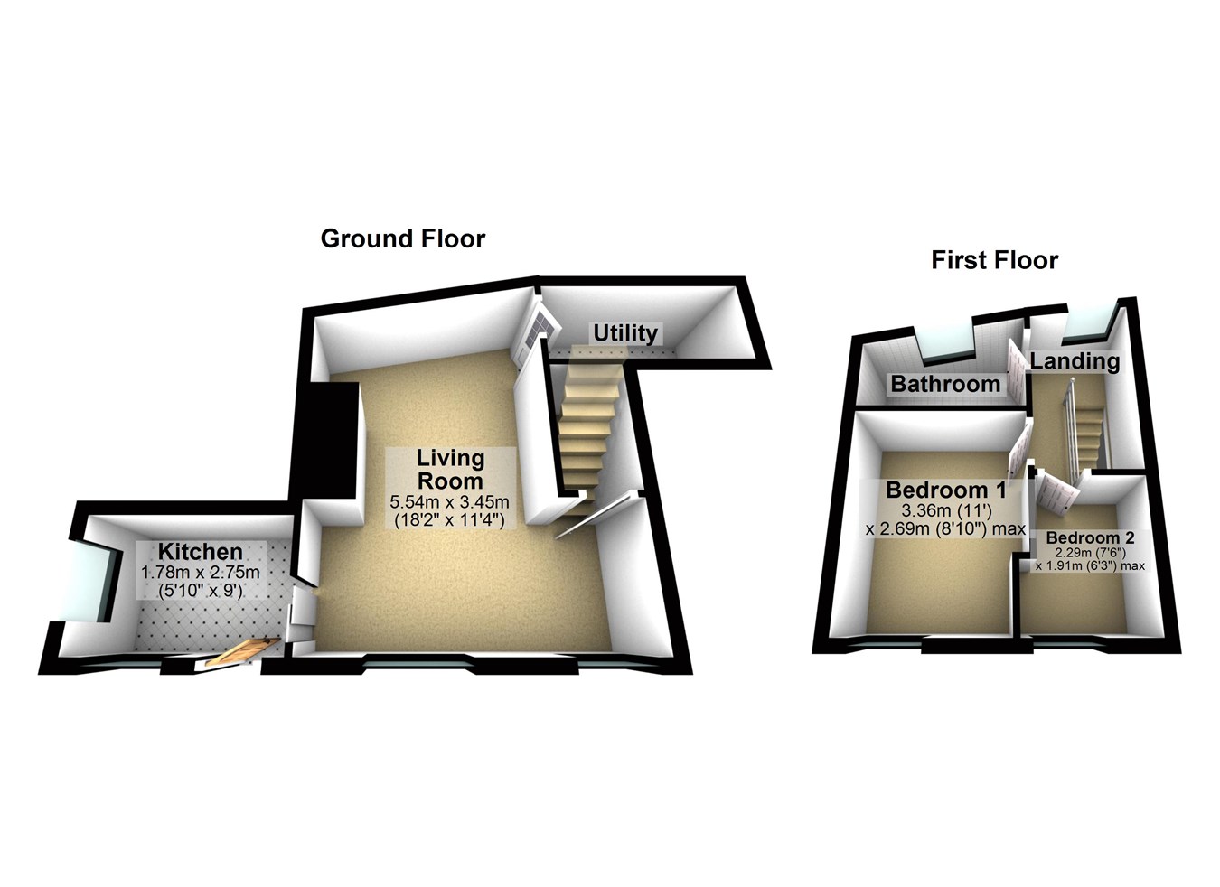 2 Bedrooms Cottage for sale in Dobb Top Road, Holmbridge, Holmfirth HD9