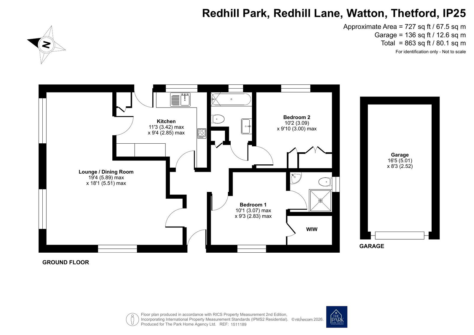 56, Redhill Lane, Thetford floorplan