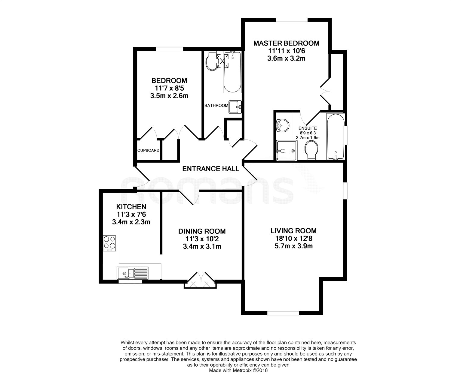 2 Bedrooms Flat to rent in Tamworth Drive, Fleet GU51