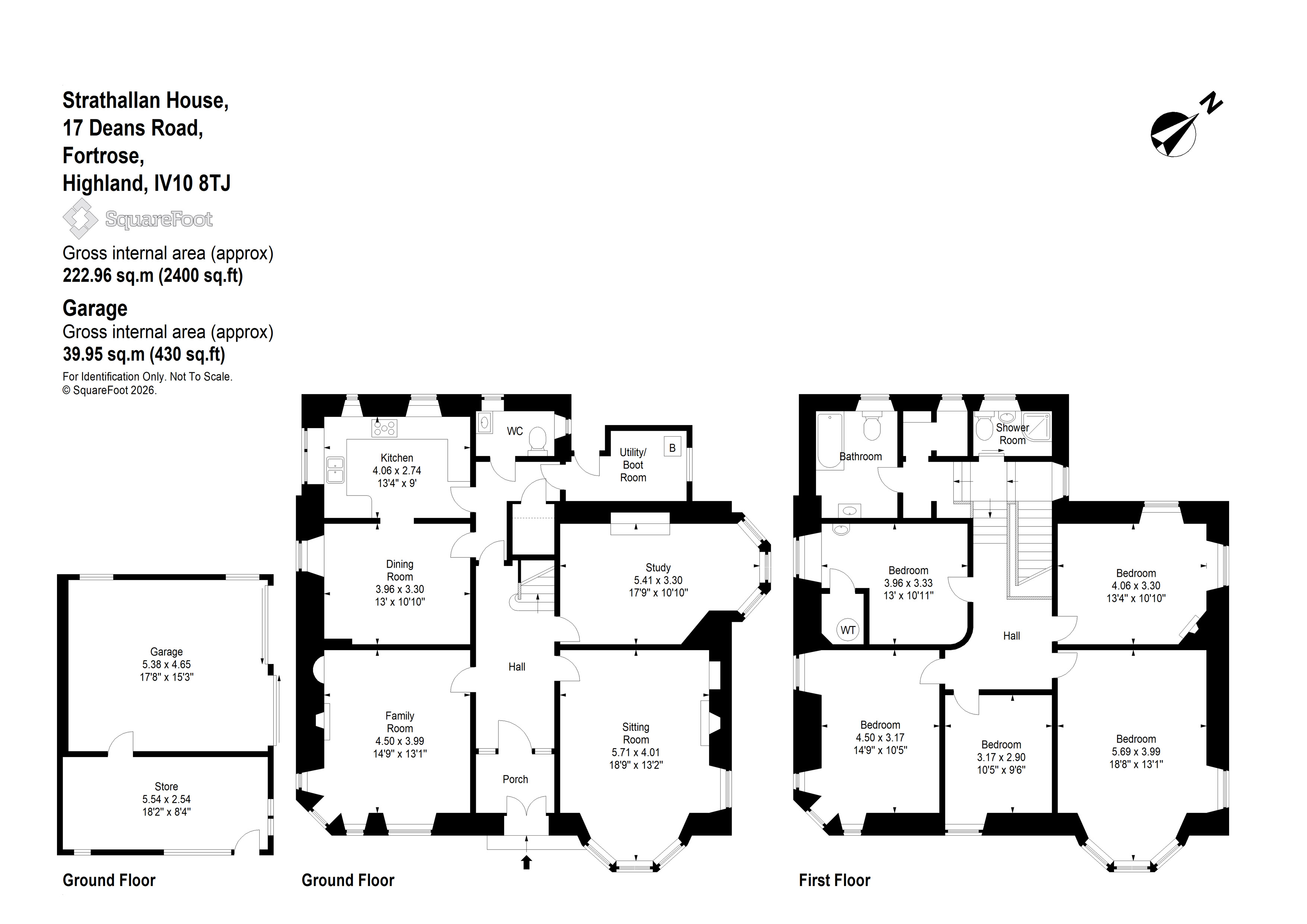 Strathallan House, Fortrose floorplan