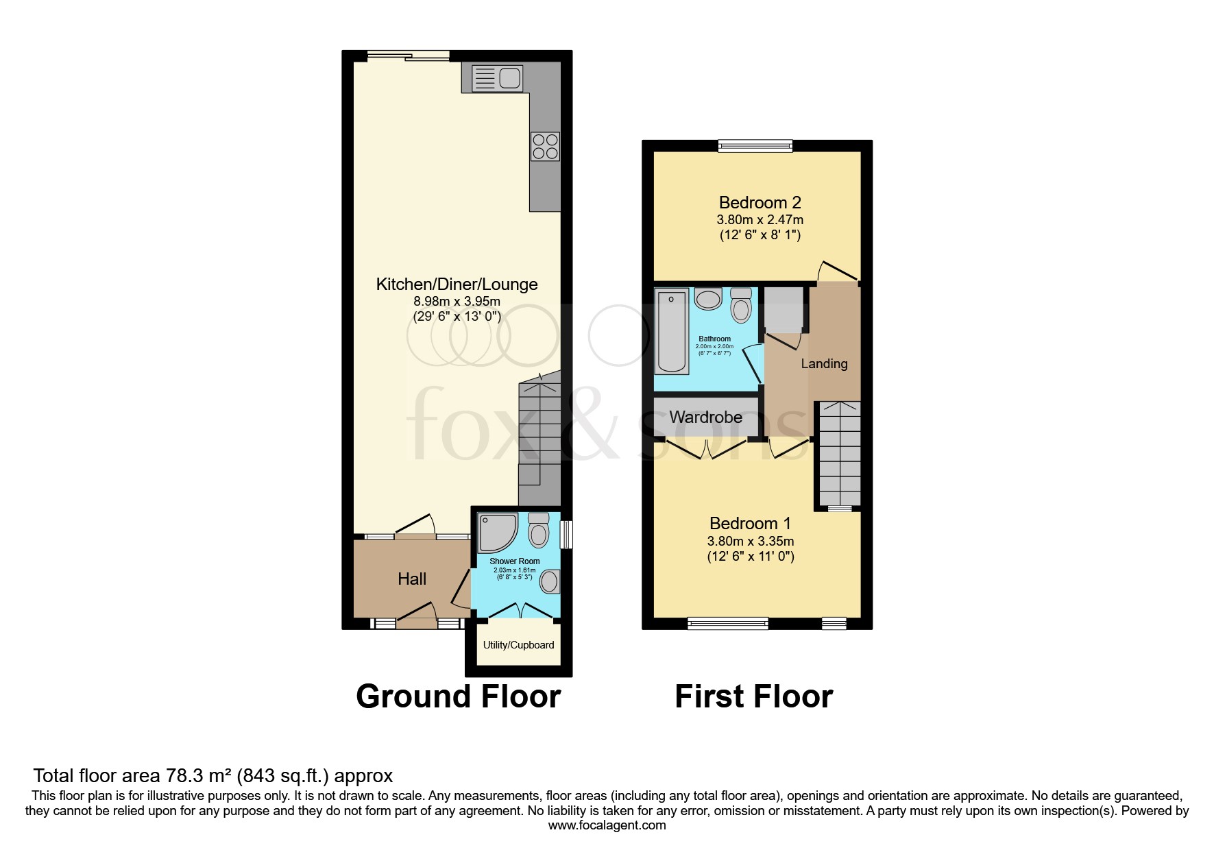 Crouch Lane, Seaford floorplan