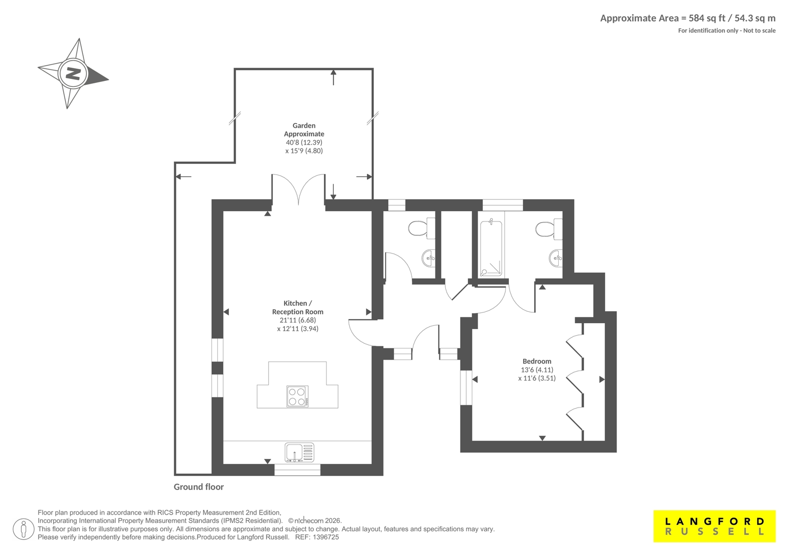 Flat 5, 130-132,, Heathfield Road, Keston floorplan