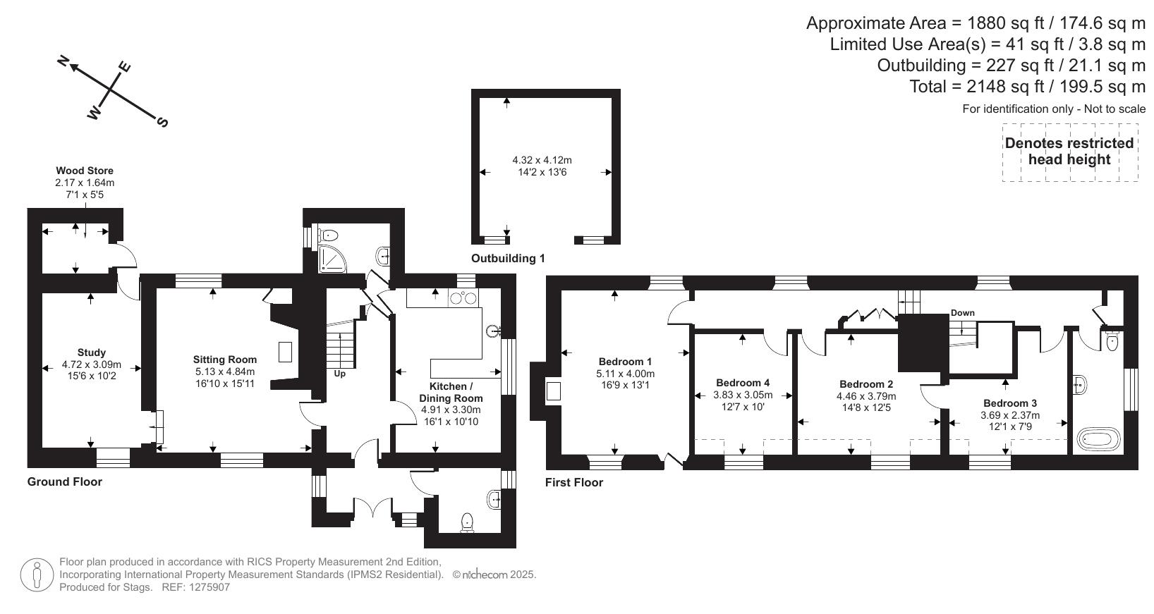 Pethybridge Farmhouse, Pethybridge, Newton Abbot floorplan