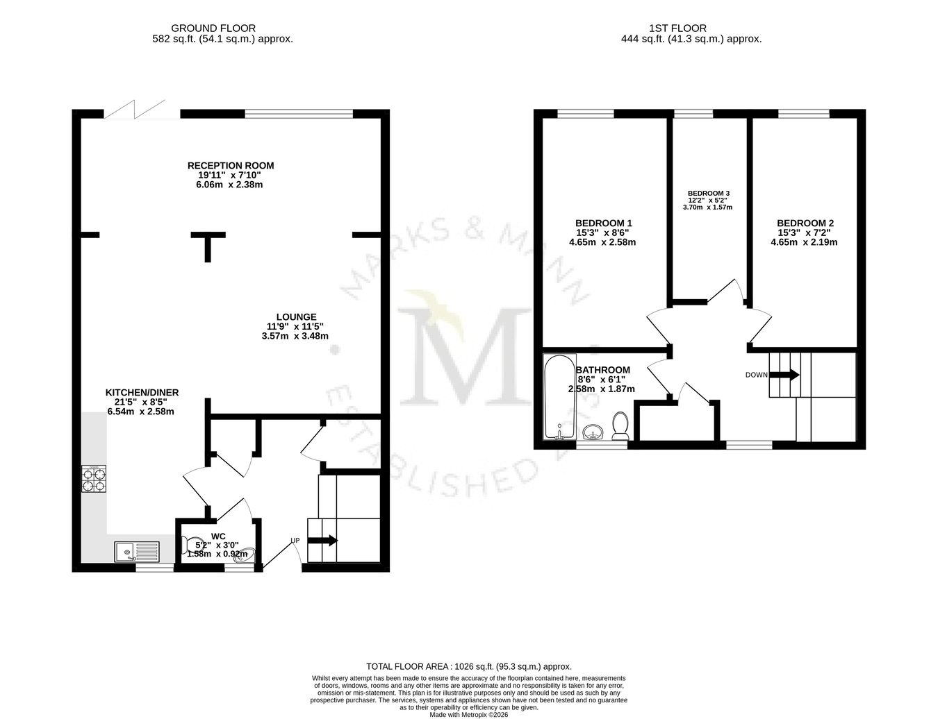 80, Lindsey Way, Stowmarket floorplan