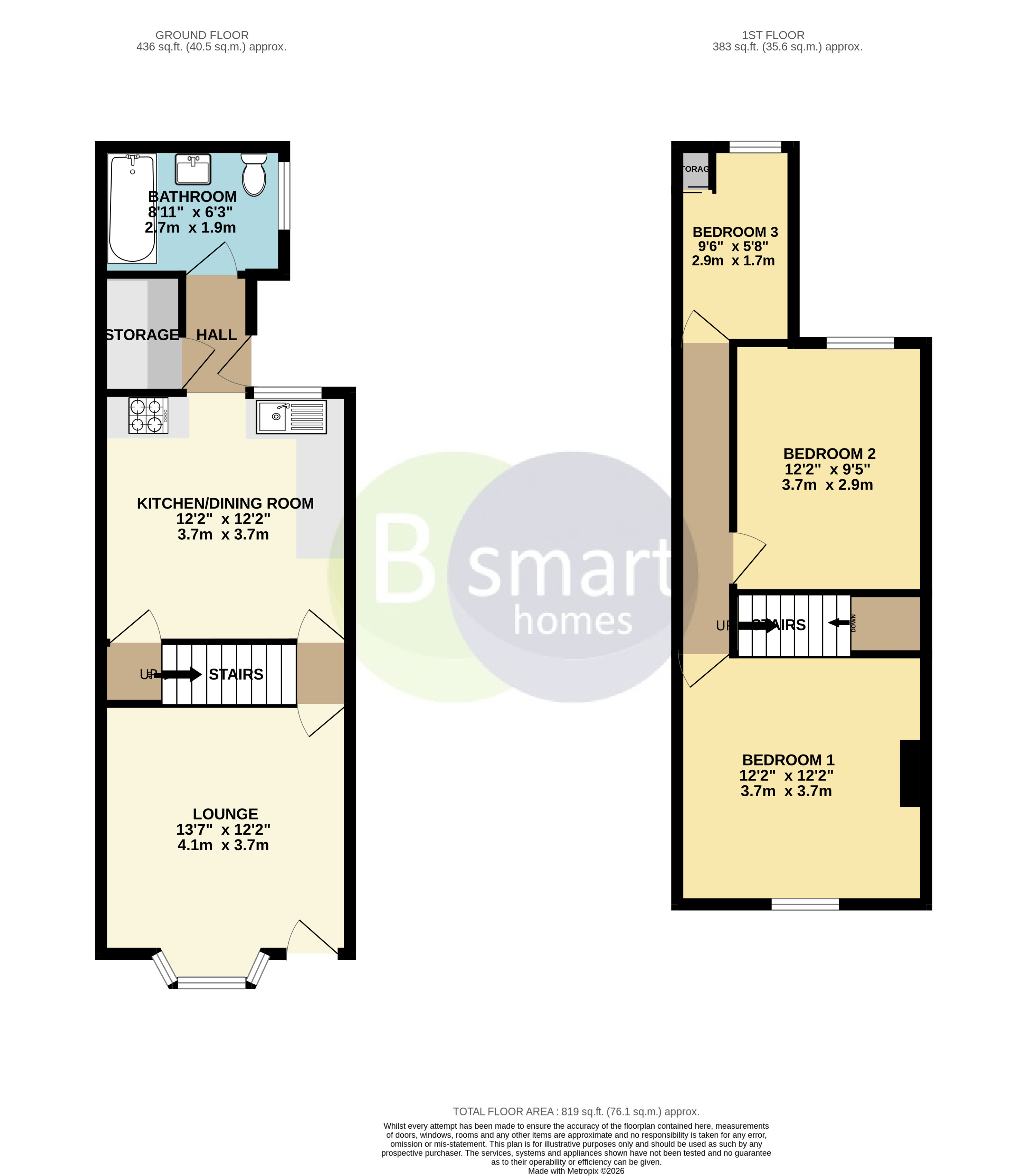 42, Highwoods Road, Mexborough floorplan