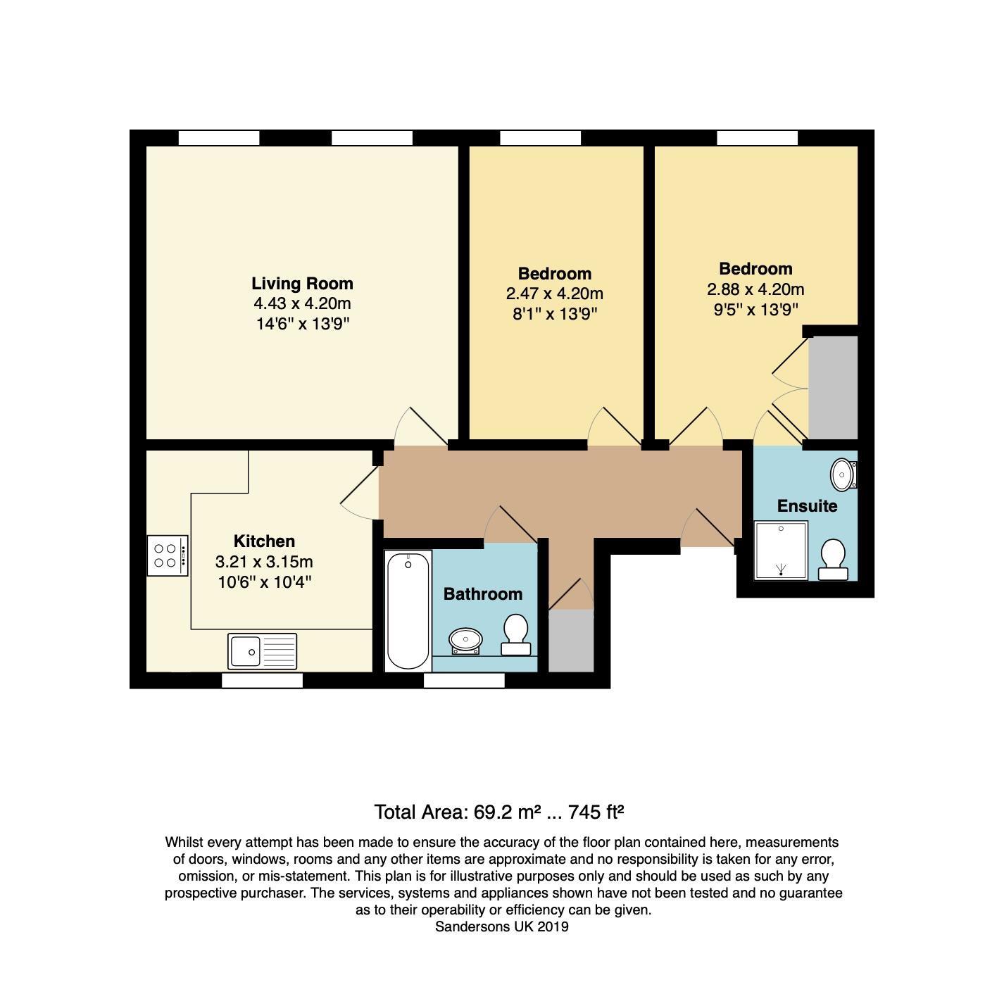 2 Bedrooms Flat to rent in Kingswood House, Marigold Way, Barming, Maidstone ME16