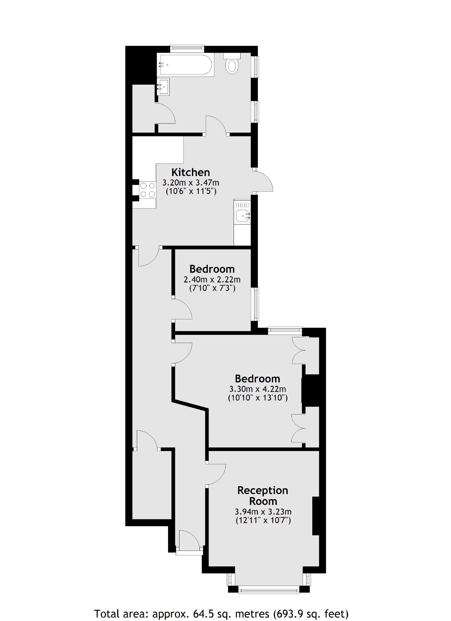 Kenley Road, St Margarets, Twickenham TW1, 2 bedroom for