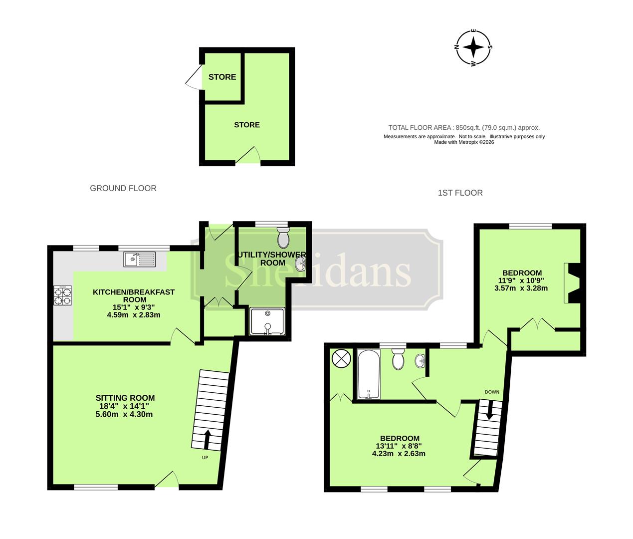 3 Hill Cottages, The Street, Bury St. Edmunds floorplan