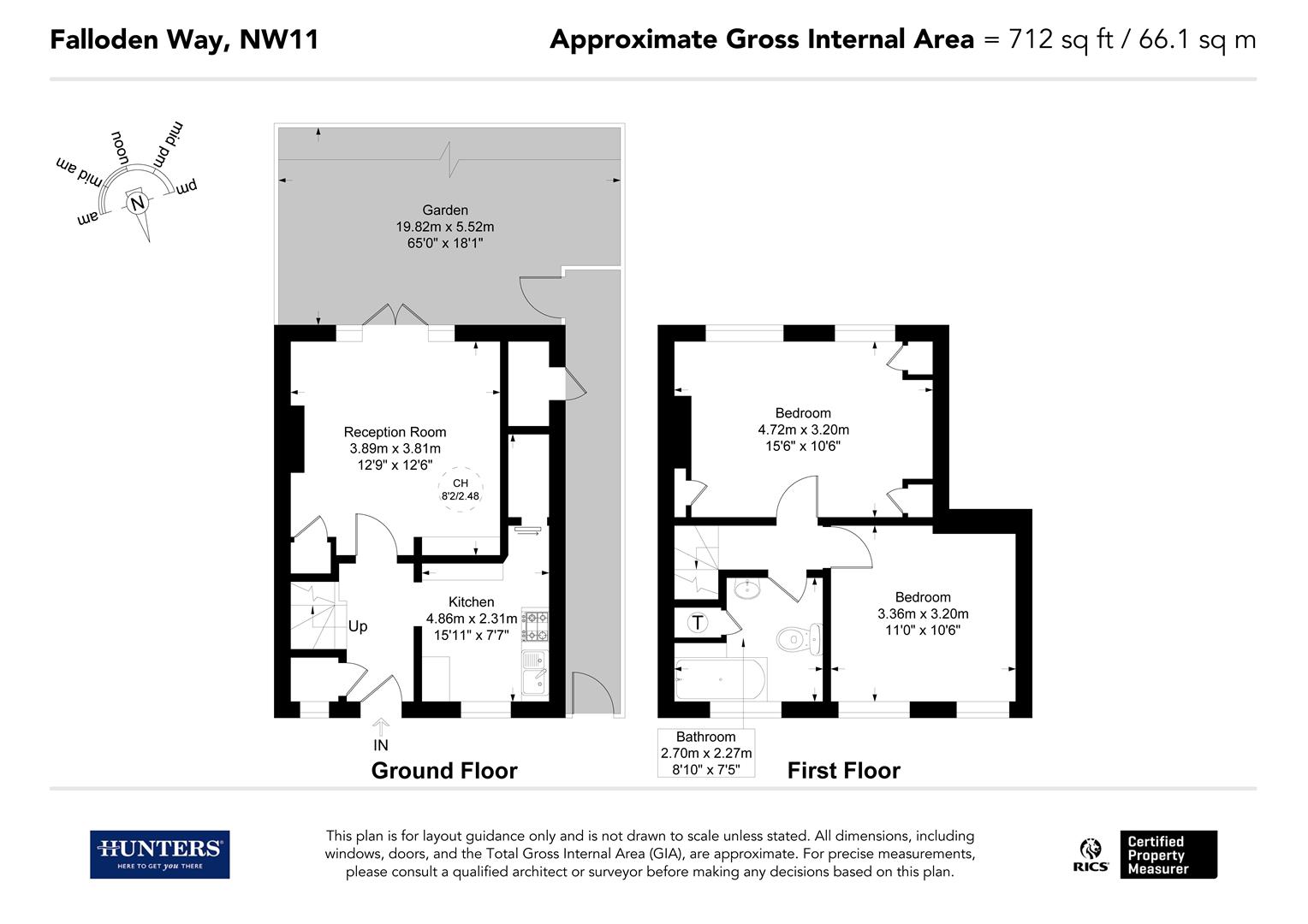 182, Falloden Way, London floorplan