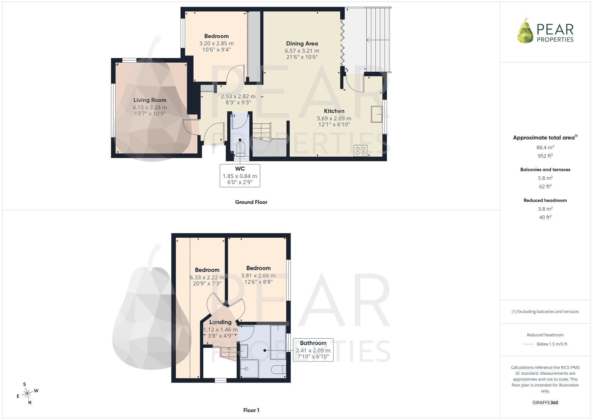4 Osborne Close, Lancing floorplan