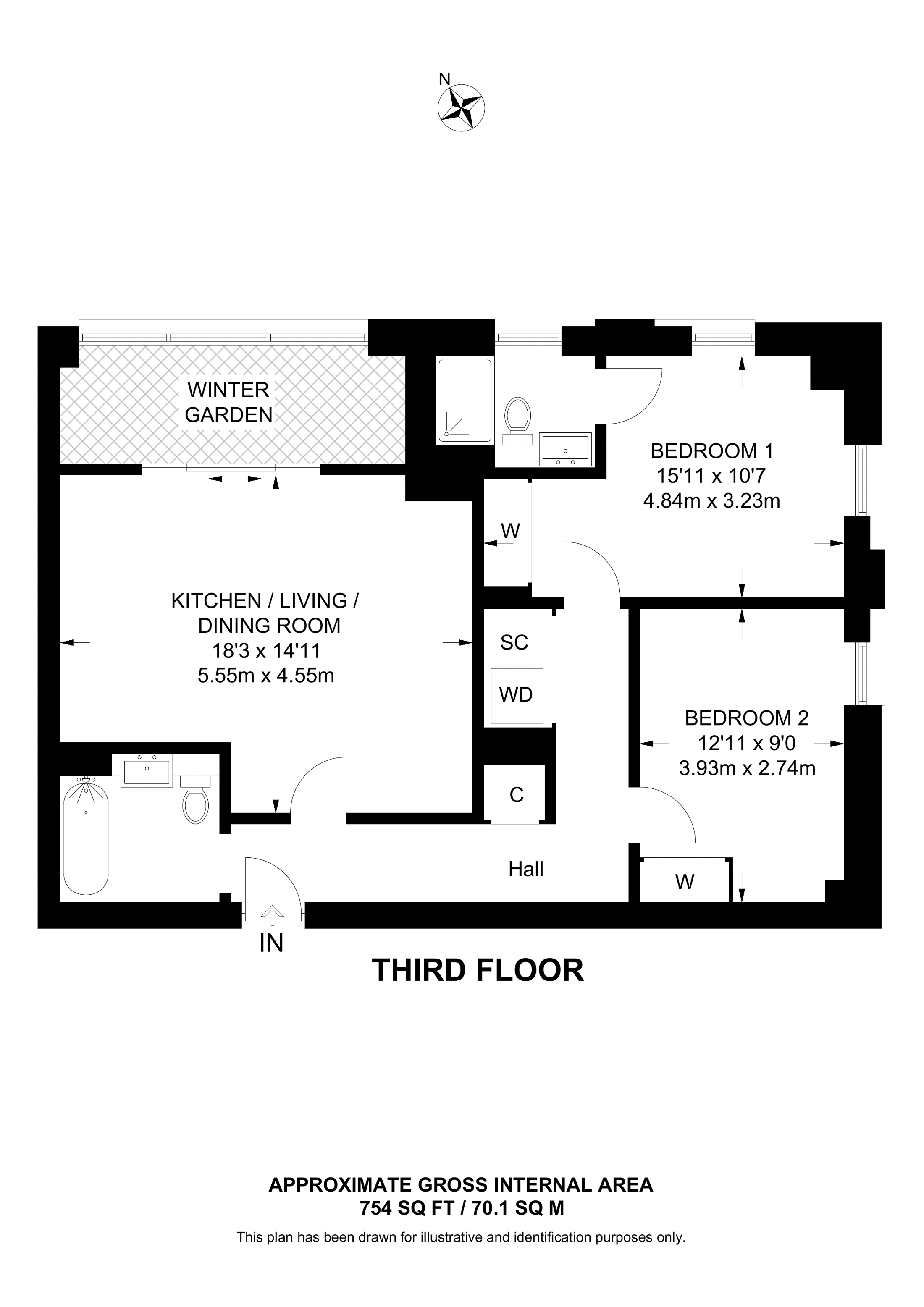 London Square Croydon, Croydon CR0, 2 bedroom flat for sale - 66141514