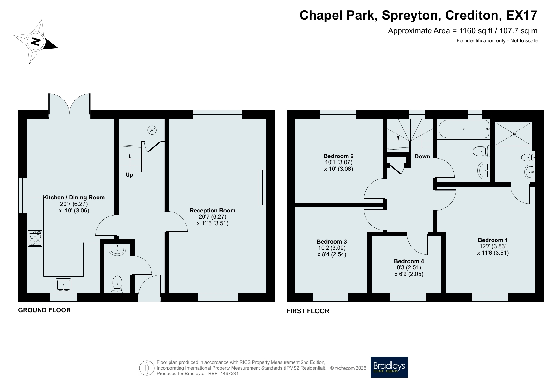 23, Chapel Park, Crediton floorplan
