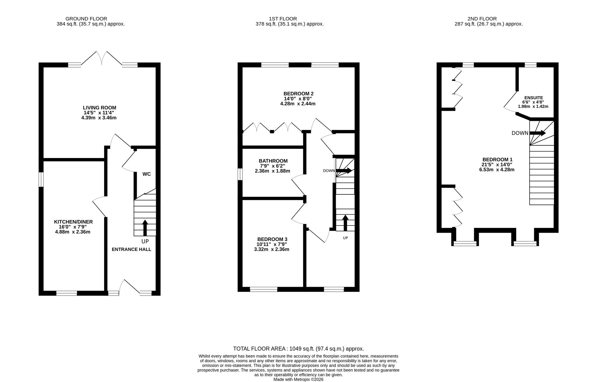 164 Sydney Road, Crewe floorplan