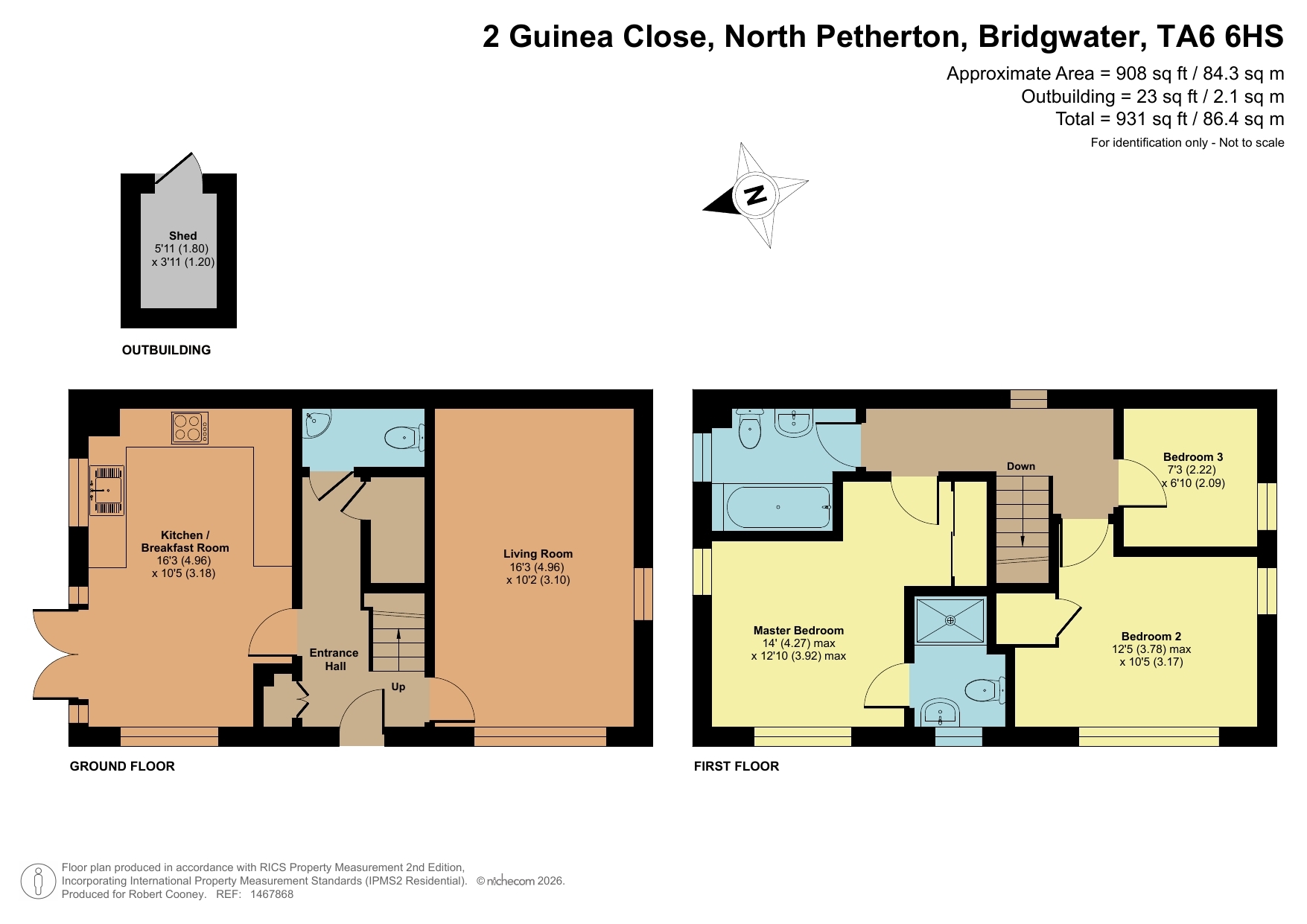 2 Guinea Close, Bridgwater floorplan