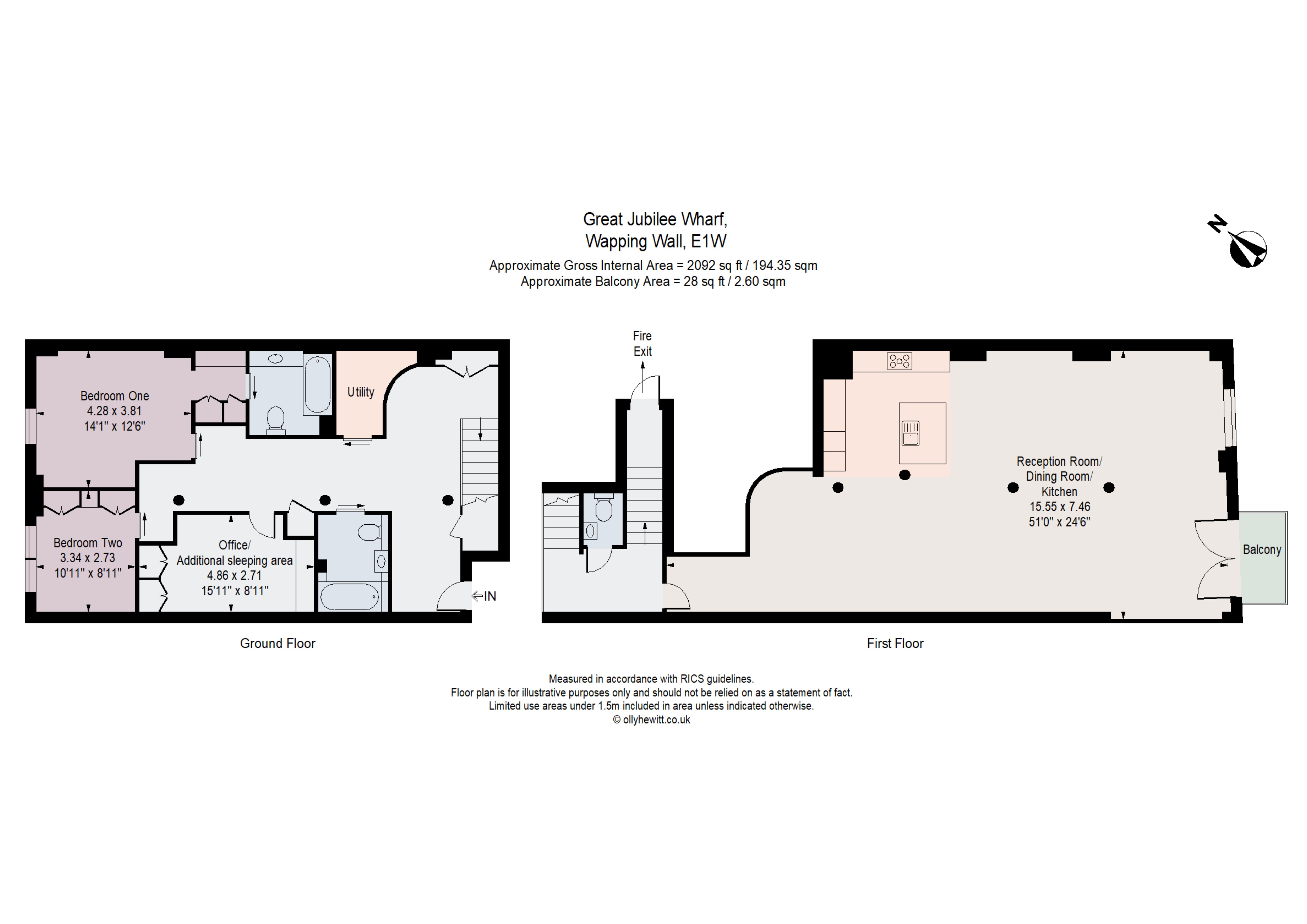 Wapping Wall, London floorplan