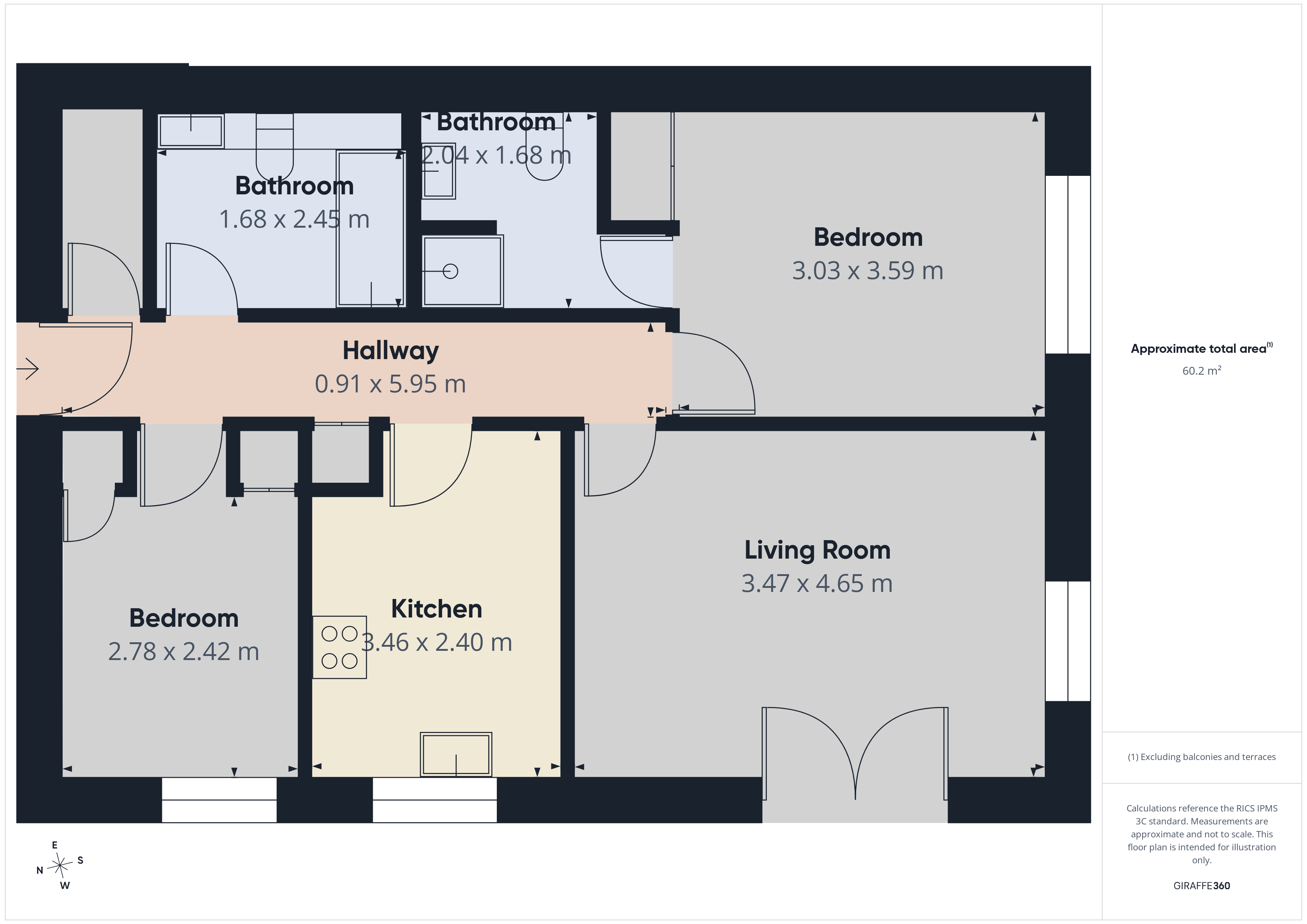 2, Festival Court, Crawley floorplan