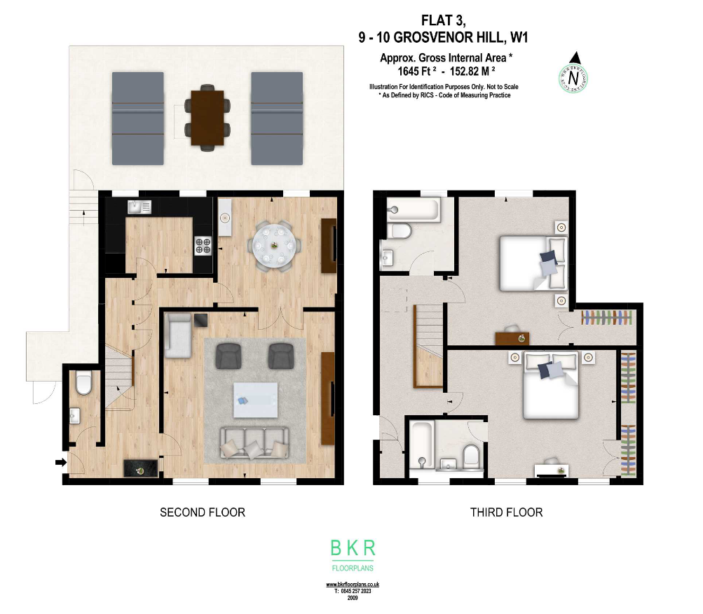 9-10, Grosvenor Hill, London floorplan