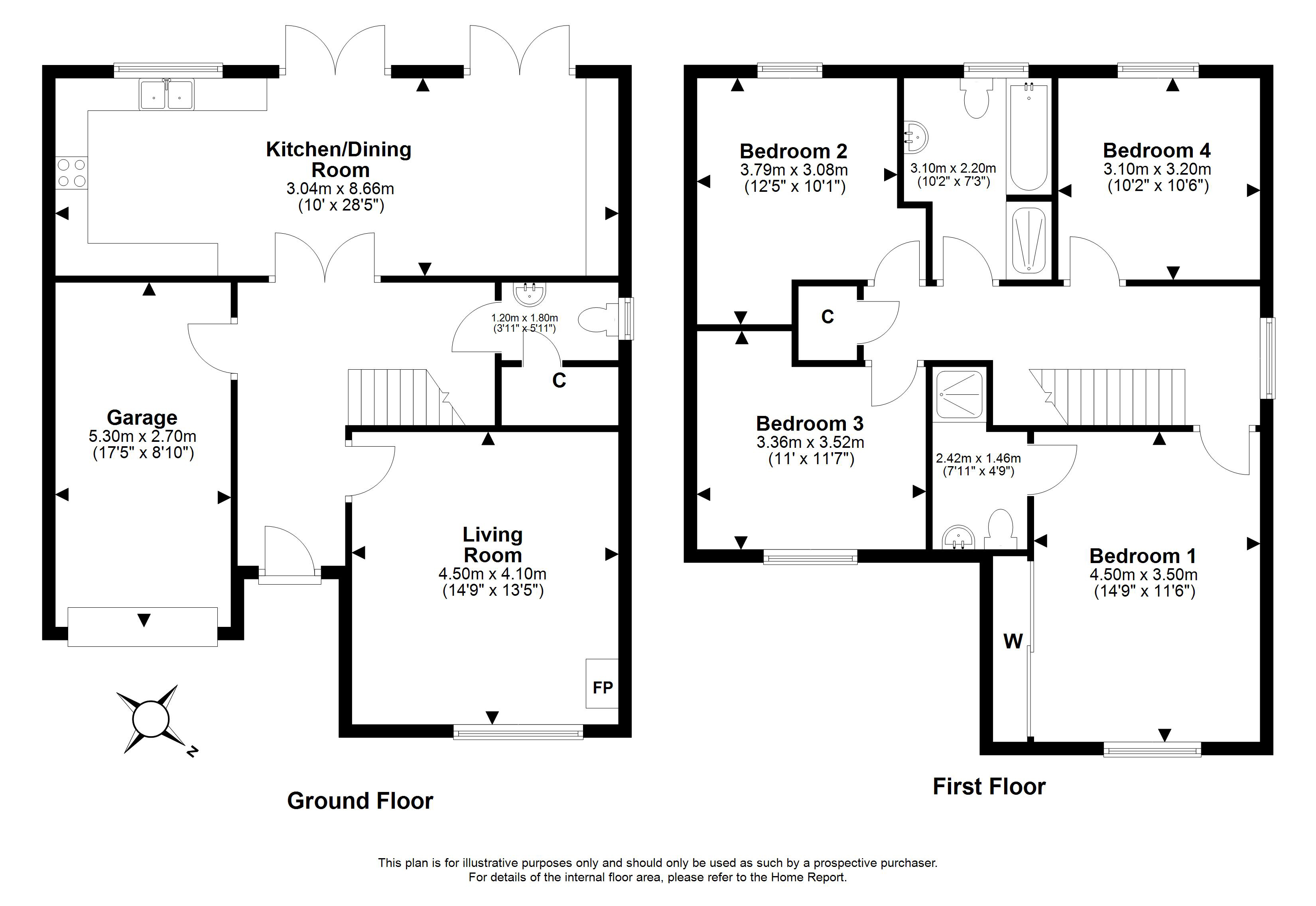 4, Corby Craig Crescent, Bilston, Edinburgh floorplan