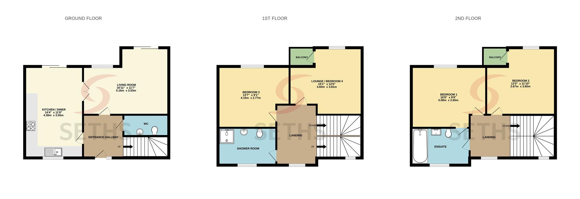 445, St. Saviours Road, Leicester floorplan