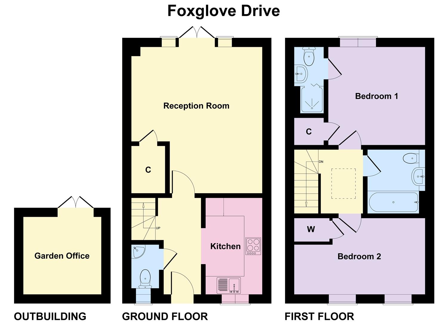 Foxglove Drive, Crawley floorplan