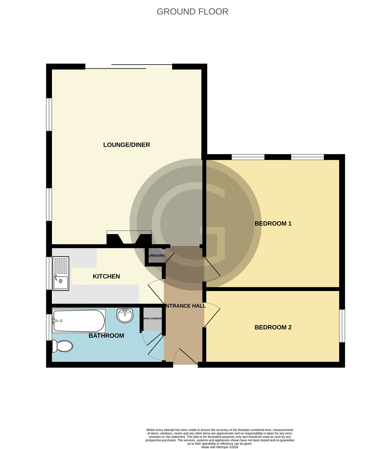 Flat 2, 17 Buckhurst Road, Bexhill on Sea floorplan