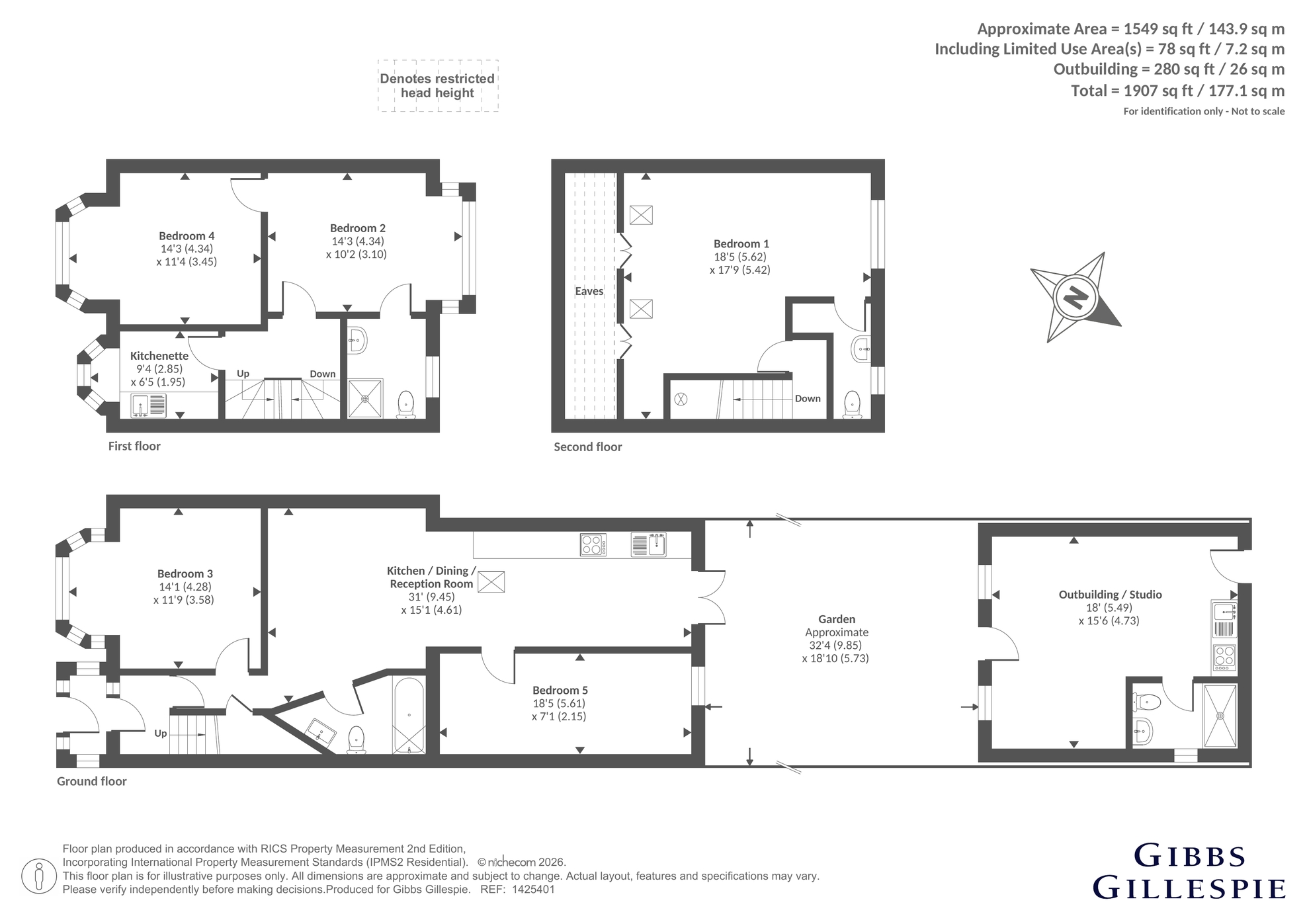 23, Huxley Gardens, Park Royal floorplan