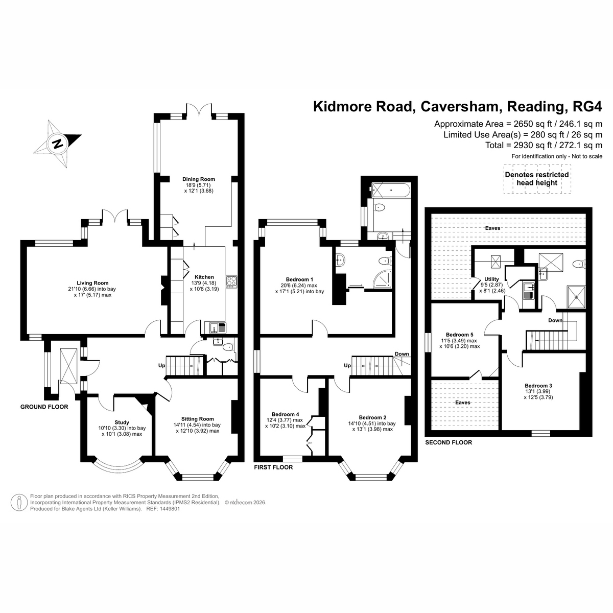 46, Kidmore Road, Reading floorplan