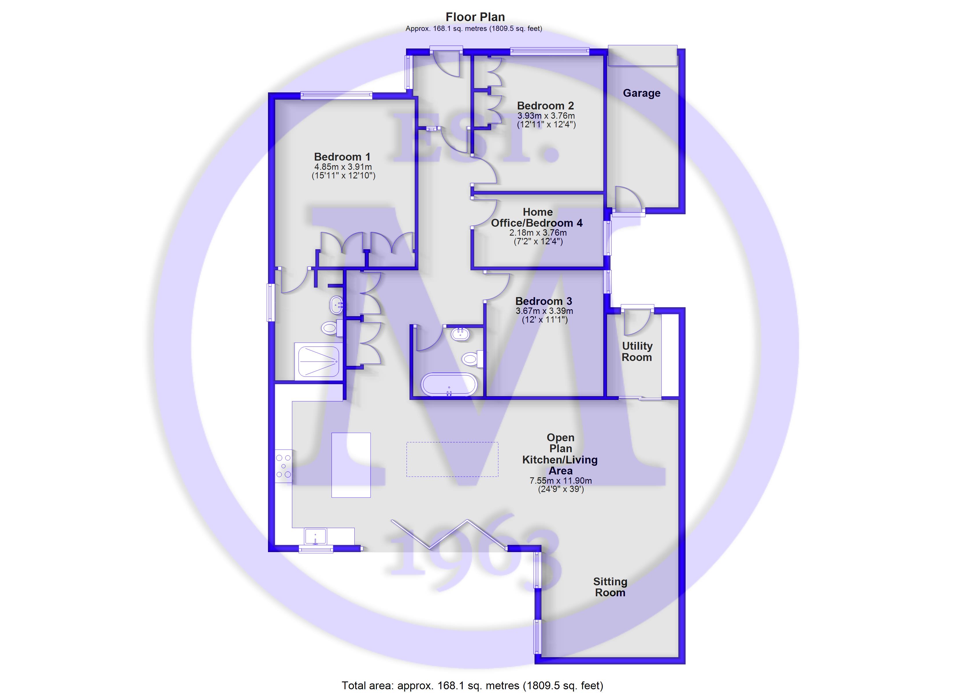 22, Keysworth Avenue, New Milton floorplan