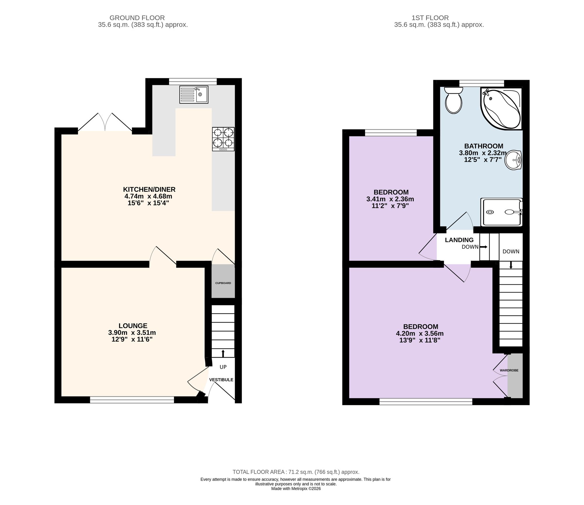 250 Leyland Road, Preston floorplan