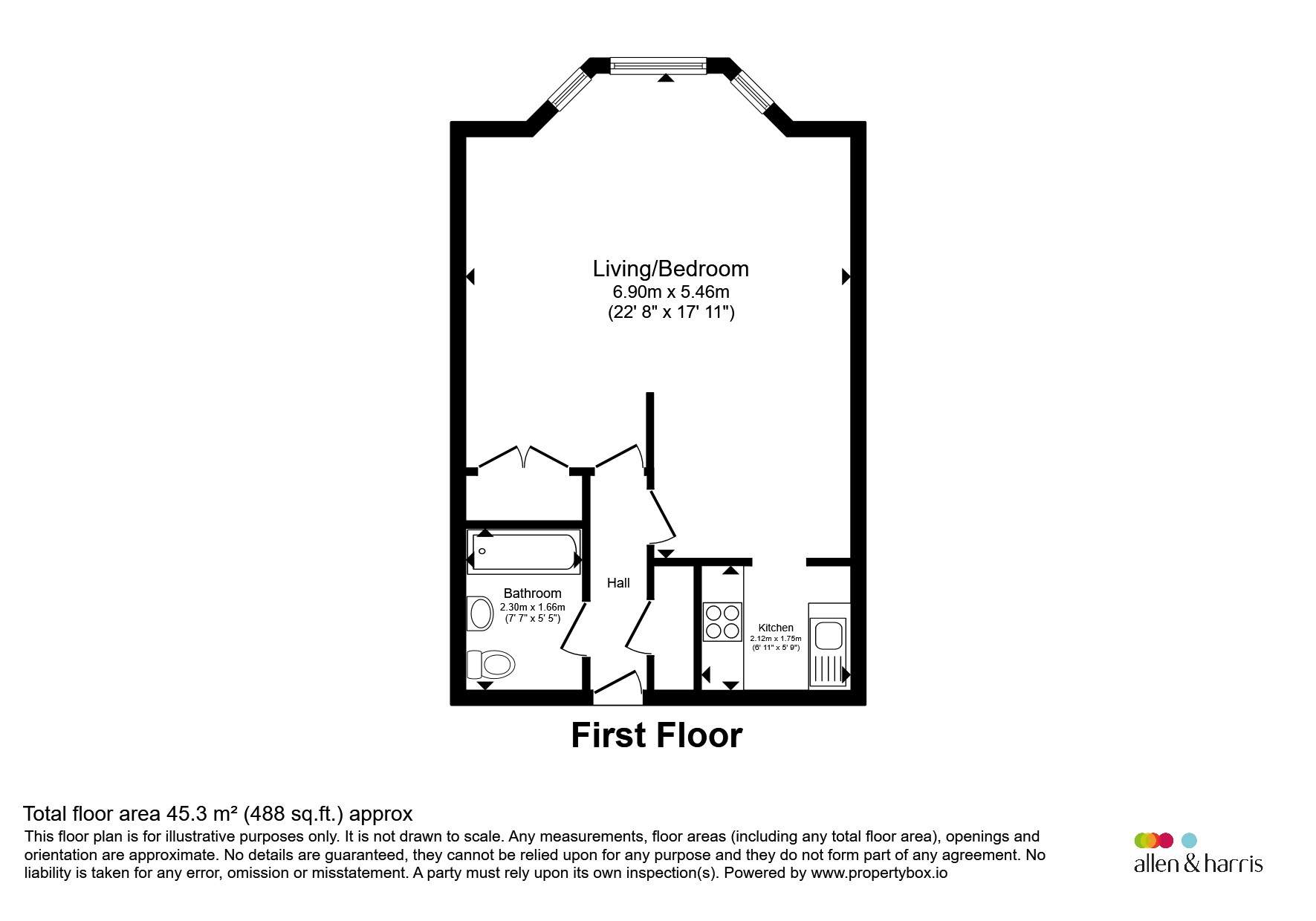 Flat 8, Avonmead House, 40-48, Stokes Croft, Bristol floorplan