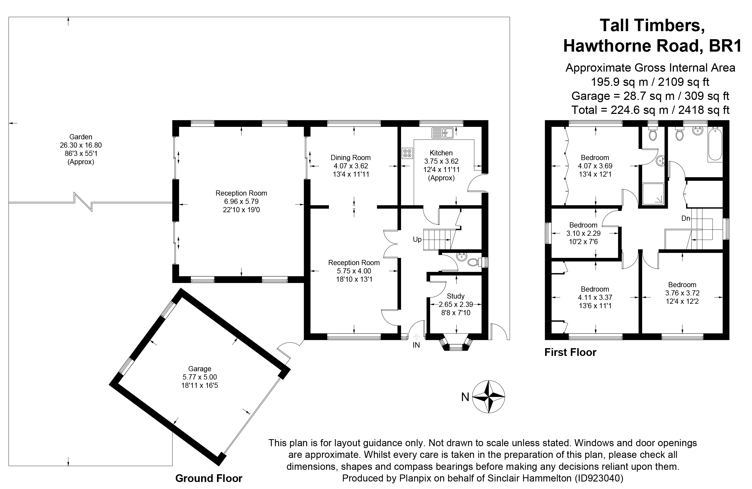 Hawthorne Road, Bickley, Kent BR1, 4 bedroom detached house for sale
