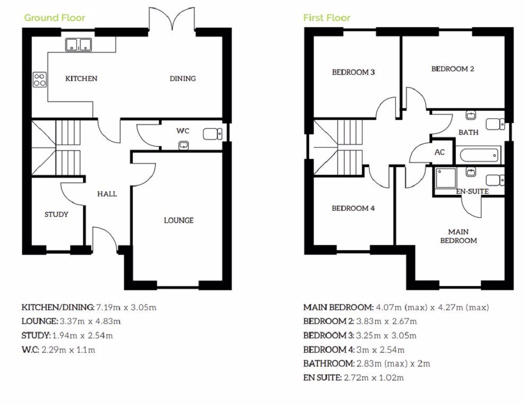 Plot 24, Cysgod Yr Eglwys, Llanelli floorplan