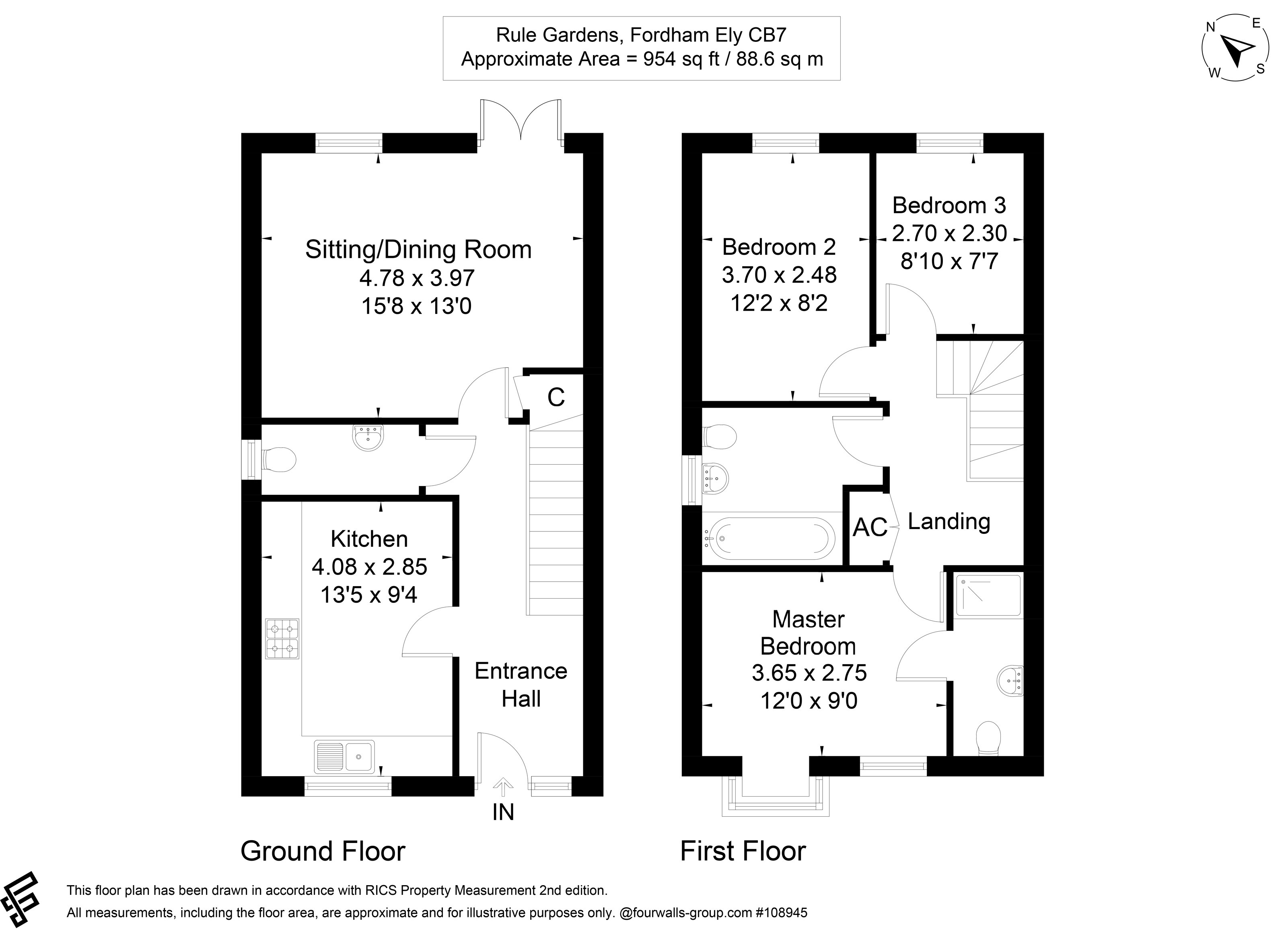 4, Rule Gardens, Ely floorplan