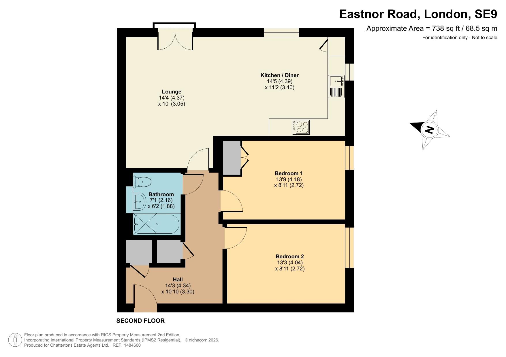 27 Quilters Place, Eastnor Road, London floorplan