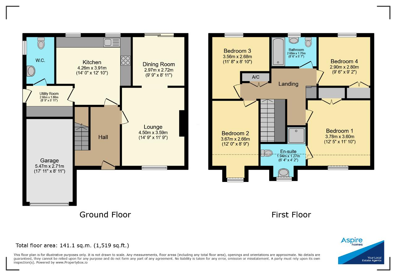 90, Blackbear Lane, Wisbech floorplan