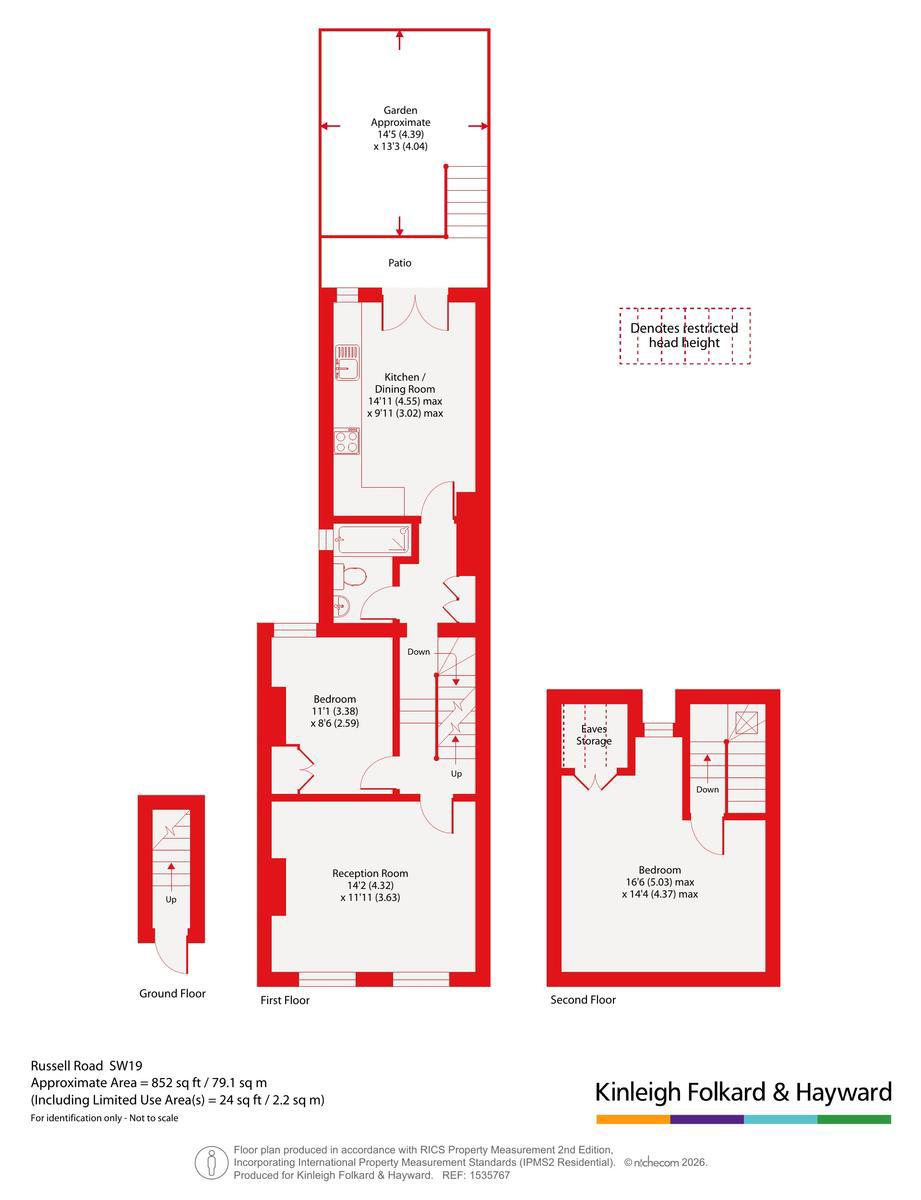 Russell Road, London floorplan